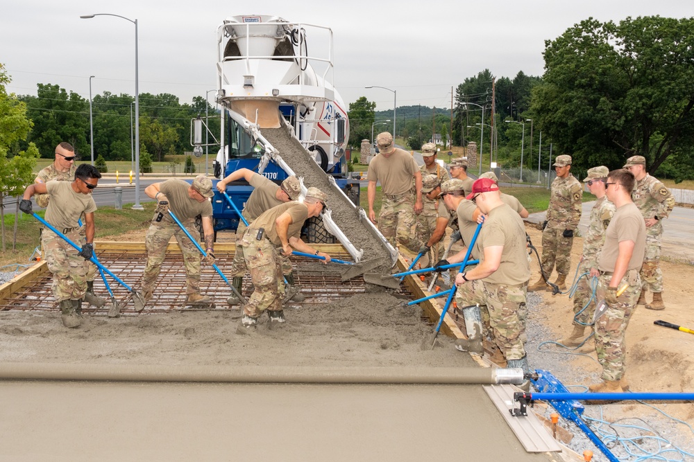 Pa. National Guard engineers lay groundwork for static display installation