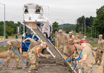 Pa. National Guard engineers lay groundwork for static display installation