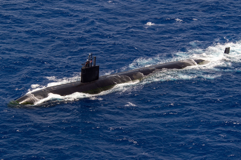 USS North Carolina Sails During RIMPAC 2024