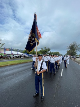 307th Guidon in Guam Liberation Day Parade