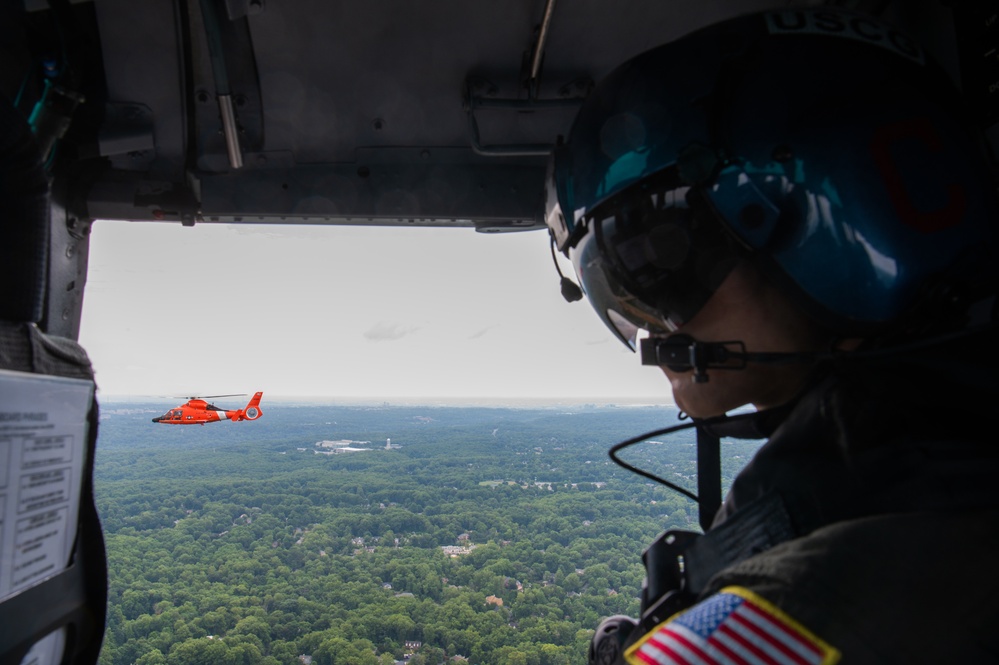 Coast Guard Air Station Washington conducts formation exercise