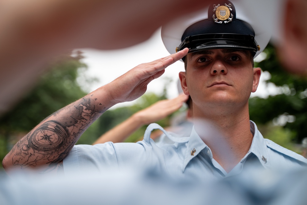 Coast Guard Officer Candidates Arrive at Academy