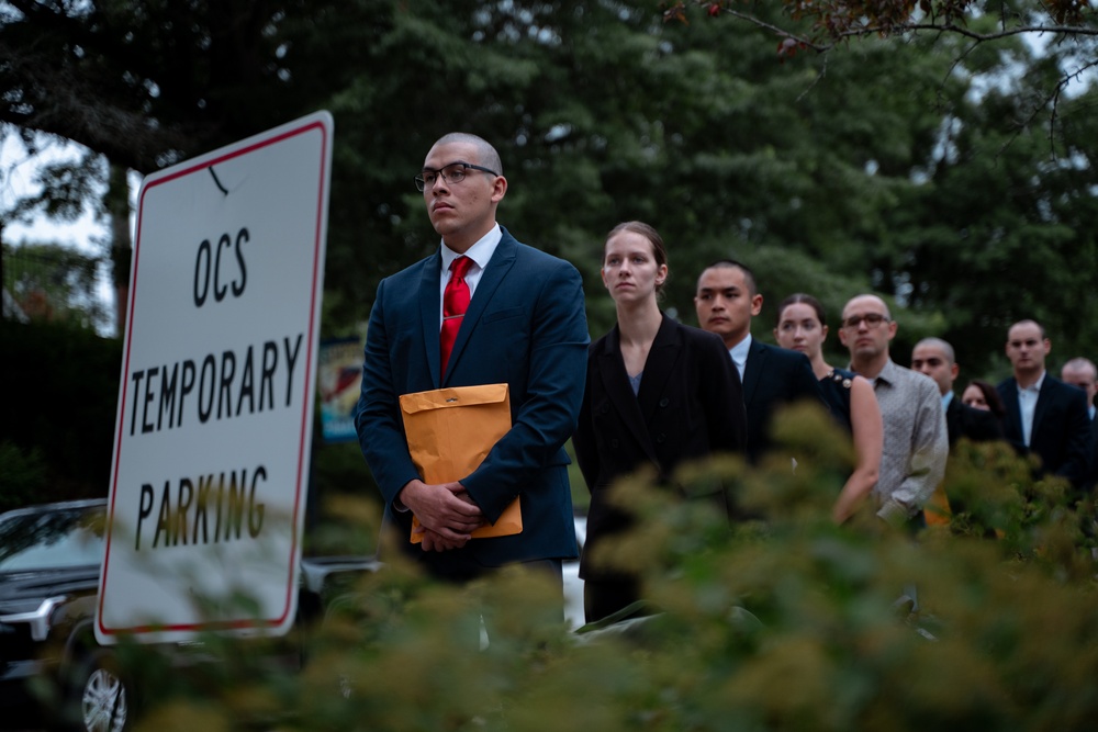 Coast Guard Officer Candidates Arrive at Academy