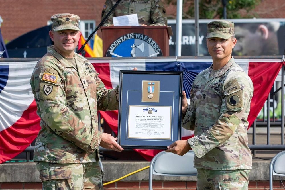 Mountain Warriors conducts Change of Responsibility Ceremony