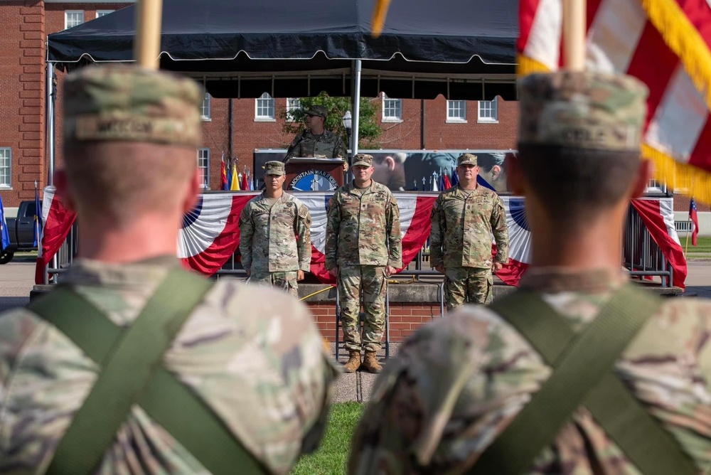 Mountain Warriors conducts Change of Responsibility Ceremony