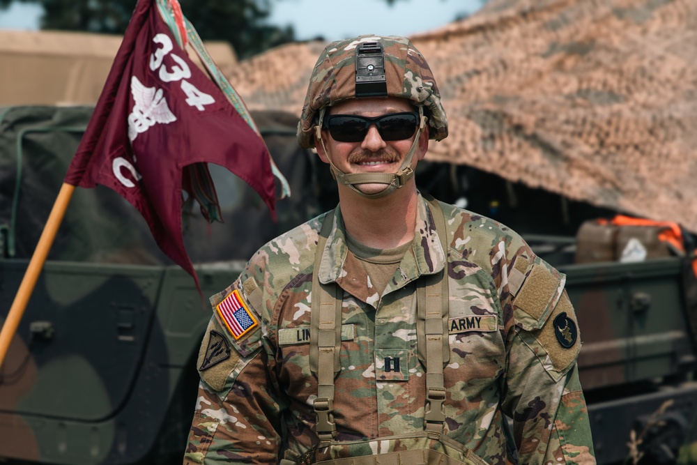 Iowa Army National Guard healthcare administrative assistant poses for portrait