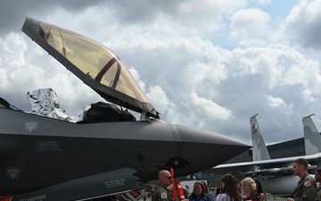 The United States Air Force participates in the 2024 Farnborough International Airshow