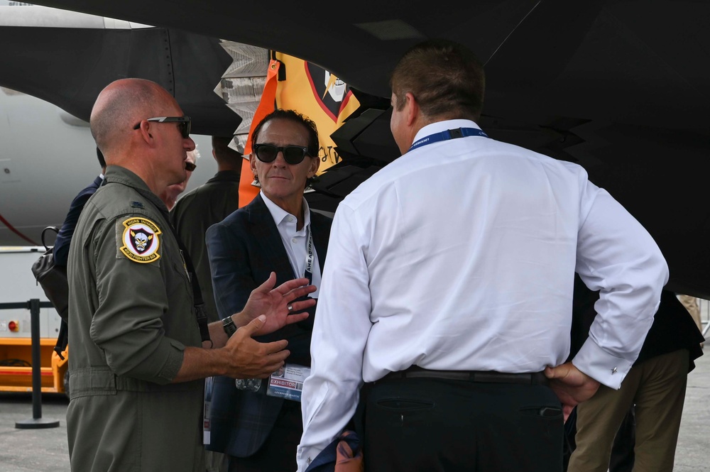 The United States Air Force participates in the 2024 Farnborough International Airshow