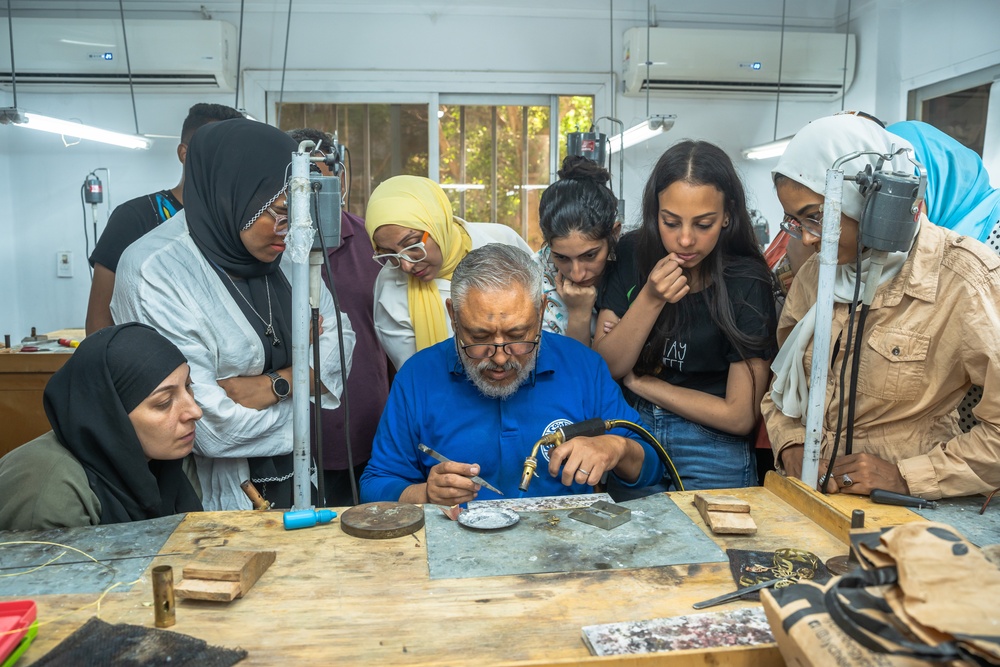 USAID partners with Egypt’s Azza Fahmy Foundation to empower local jewelers in Al Darb Al Ahmar.