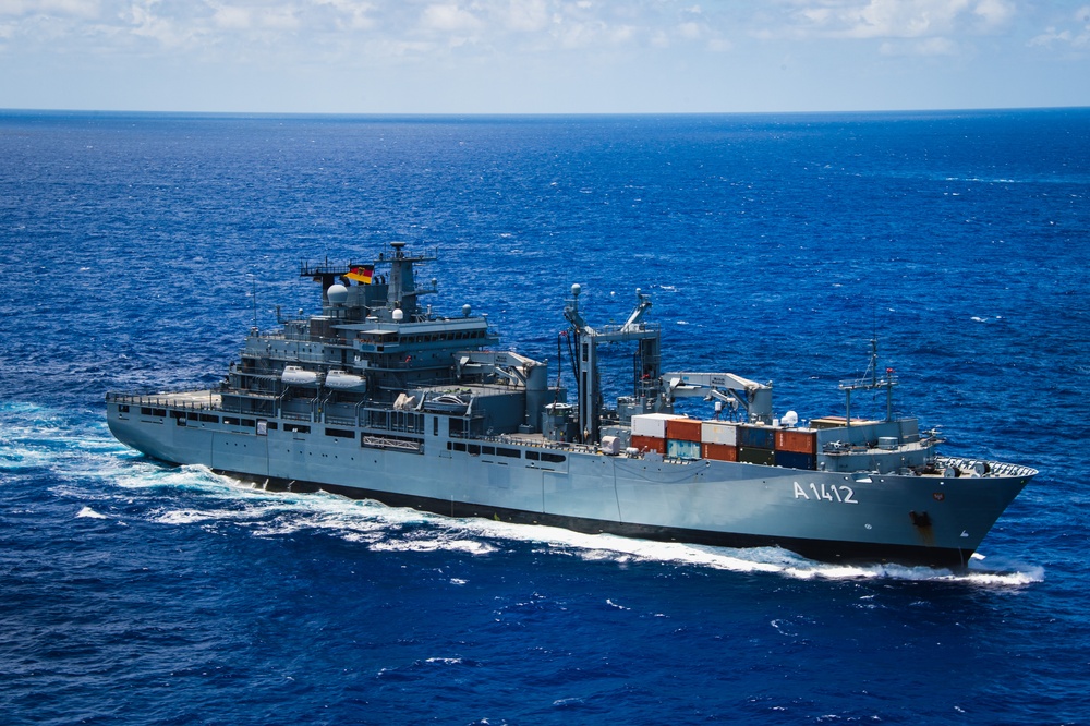 FGS Frankfurt am Main sails during RIMPAC 2024