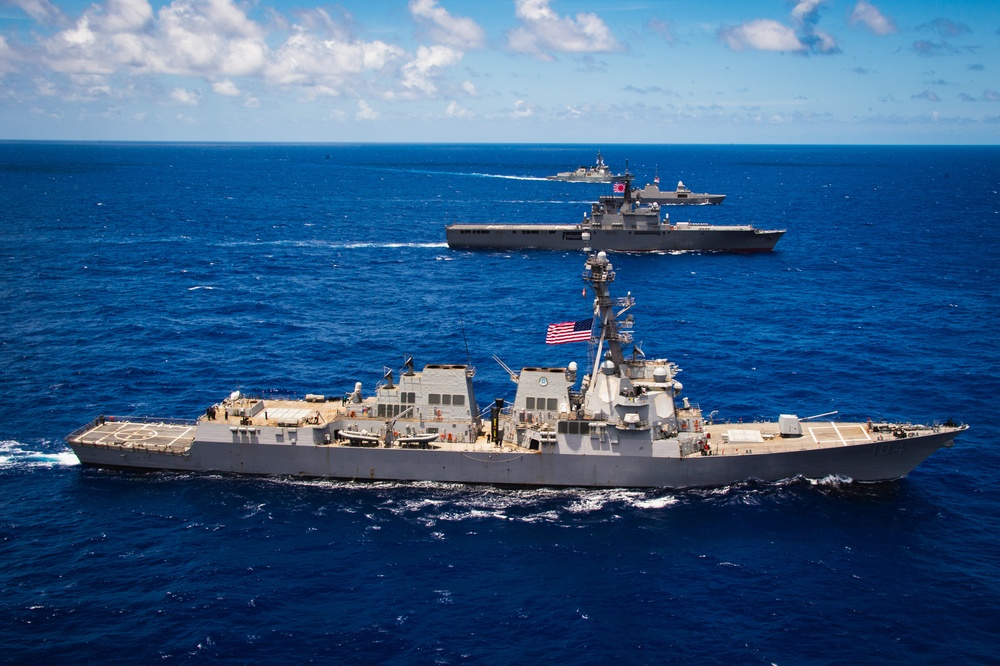 USS Sterett Sails During RIMPAC 2024