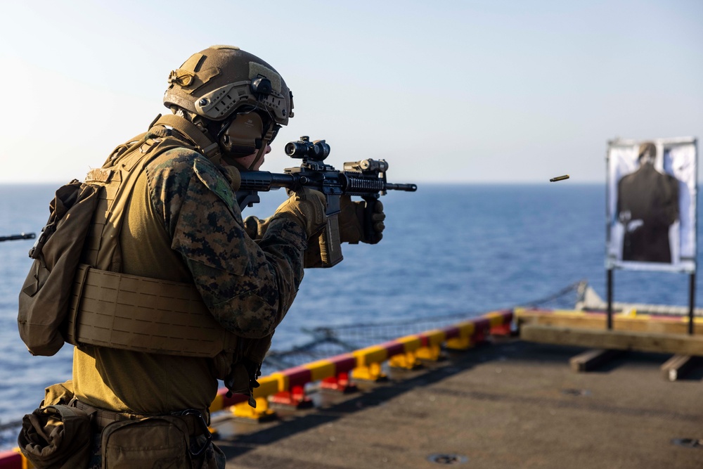 BLT 1/8, 24th MEU (SOC) Deck Shoot on USS Wasp (LHD 1)