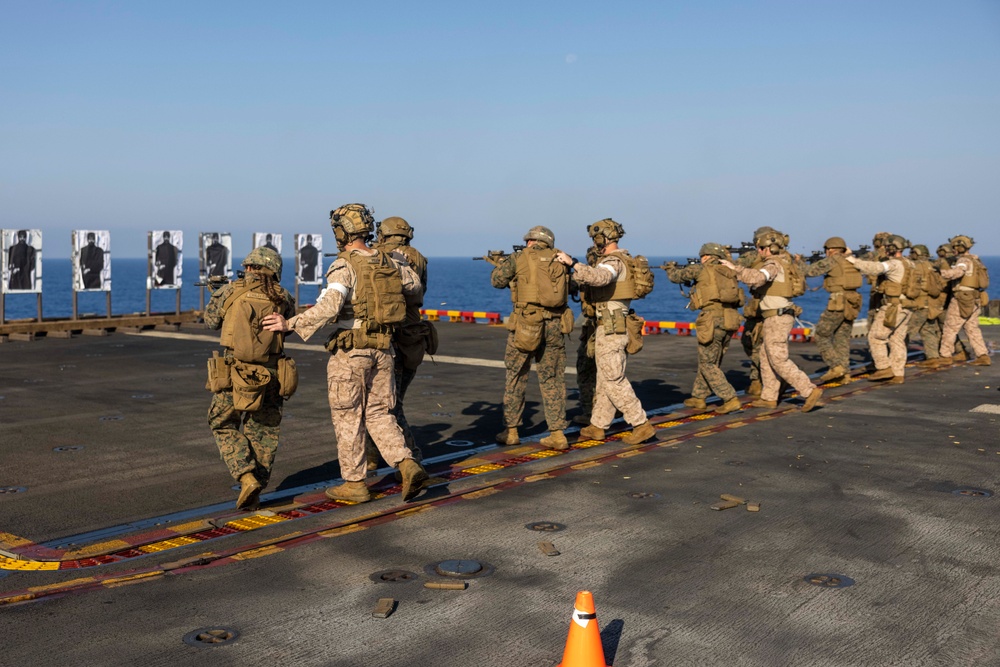 BLT 1/8, 24th MEU (SOC) Deck Shoot on USS Wasp (LHD 1)