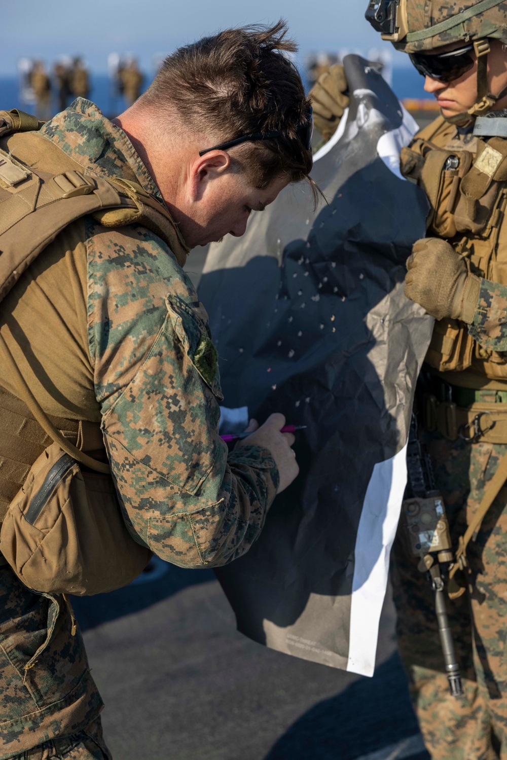 BLT 1/8, 24th MEU (SOC) Deck Shoot on USS Wasp (LHD 1)