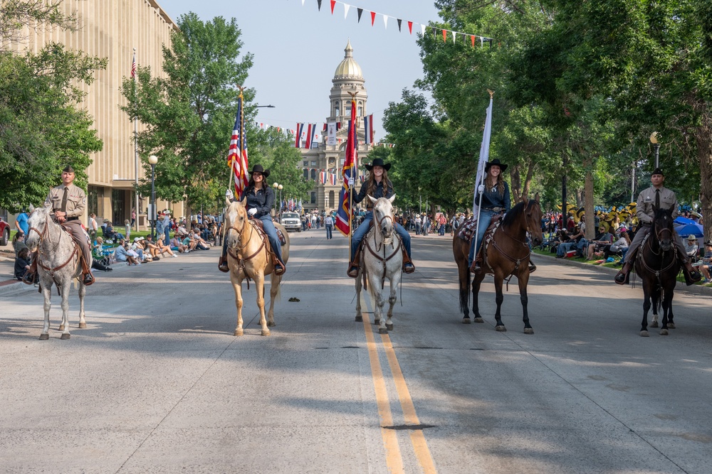 Wyoming National Guard members participate in Cheyenne Frontier Days