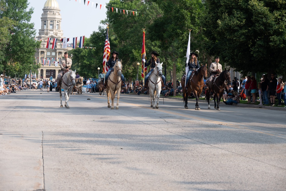 Wyoming National Guard members participate in Cheyenne Frontier Days