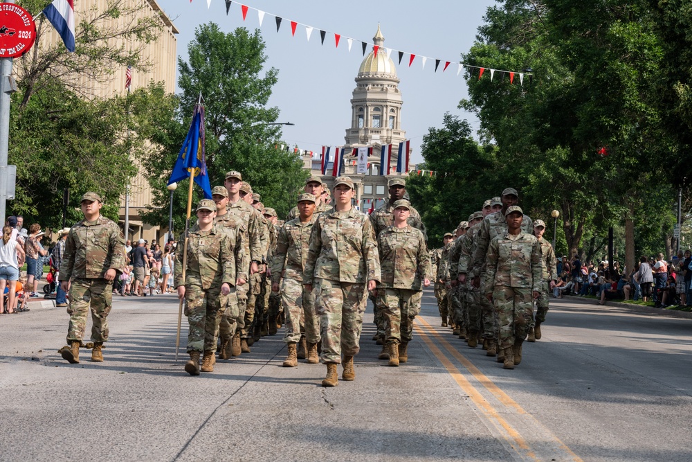 Wyoming National Guard members participate in Cheyenne Frontier Days