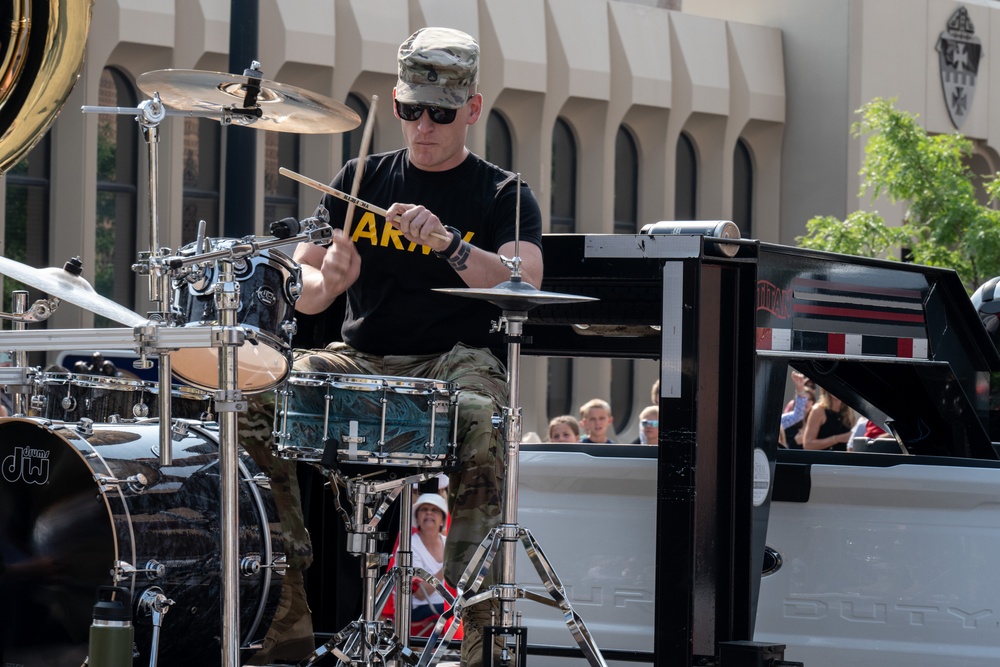 Wyoming National Guard members participate in Cheyenne Frontier Days