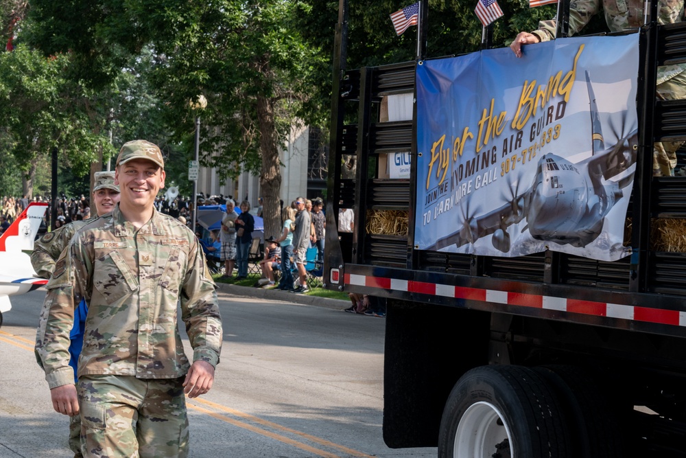 Wyoming National Guard members participate in Cheyenne Frontier Days