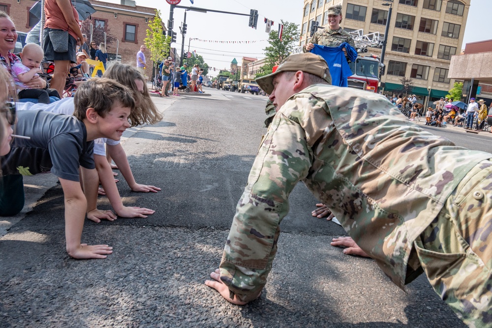 Wyoming National Guard members participate in Cheyenne Frontier Days