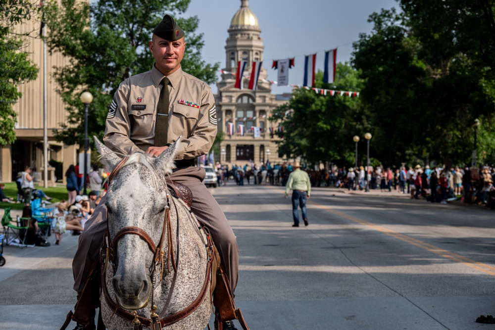 Wyoming National Guard members participate in Cheyenne Frontier Days