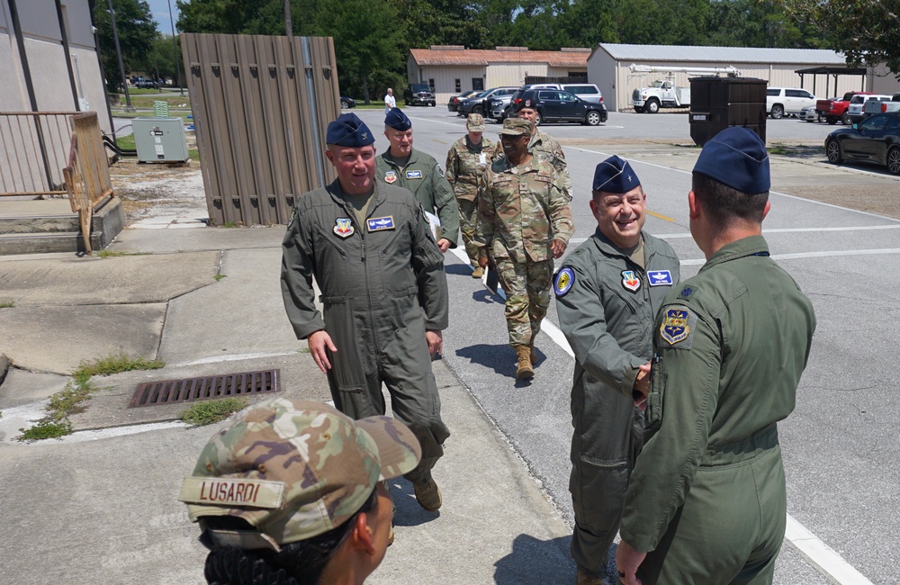 USAFWC Brig. Gen. Friedel Visits 505th Command and Control Wing