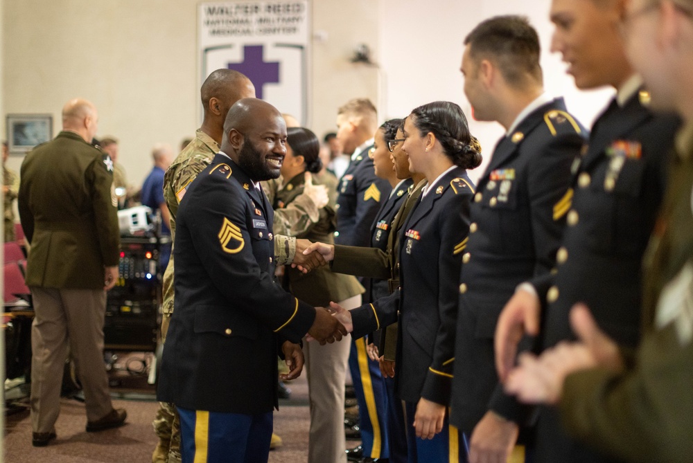 Soldiers inducted into NCO Corps at Walter Reed