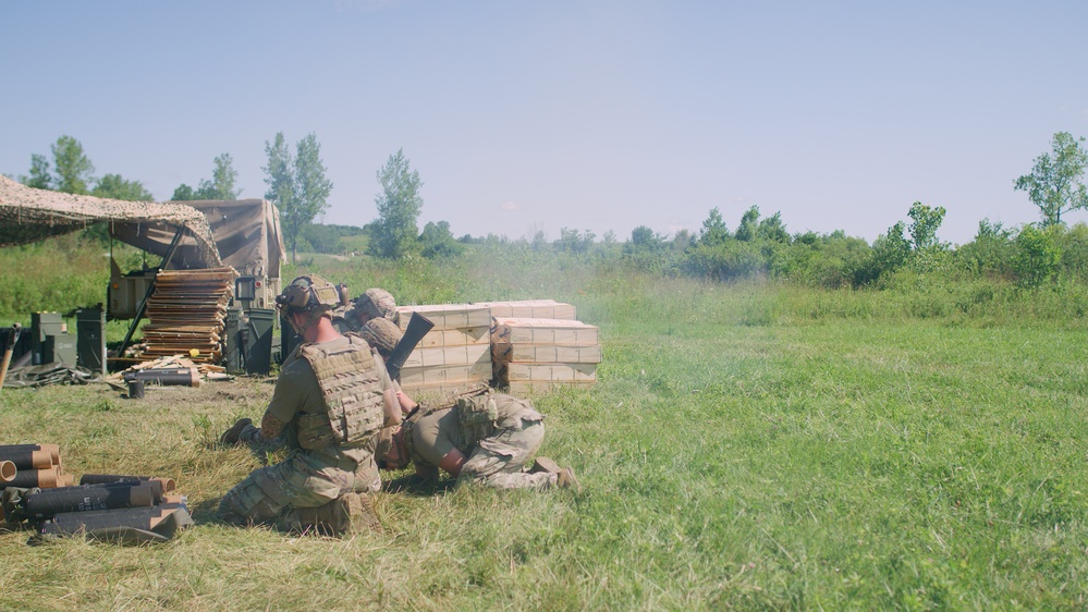 Indiana National Guard Conducts Intensive Mortar Training at Camp Atterbury During Annual Training