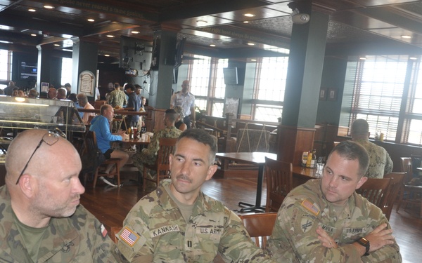 U.S. and Polish Civil Affairs Leaders Dine at Officer's Club