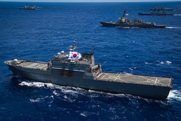 ROKS Cheon Ja Bong sails during RIMPAC 2024