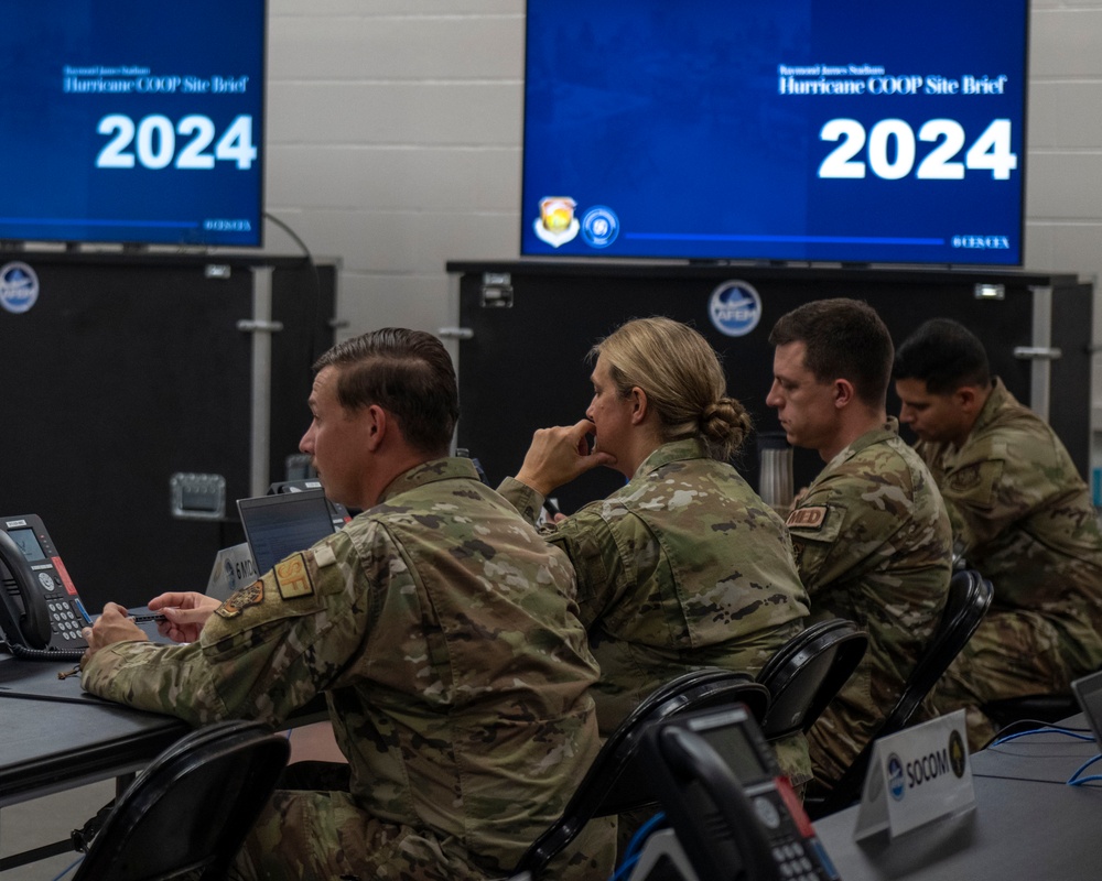 Hurricane Response Team prepares at Raymond James Stadium