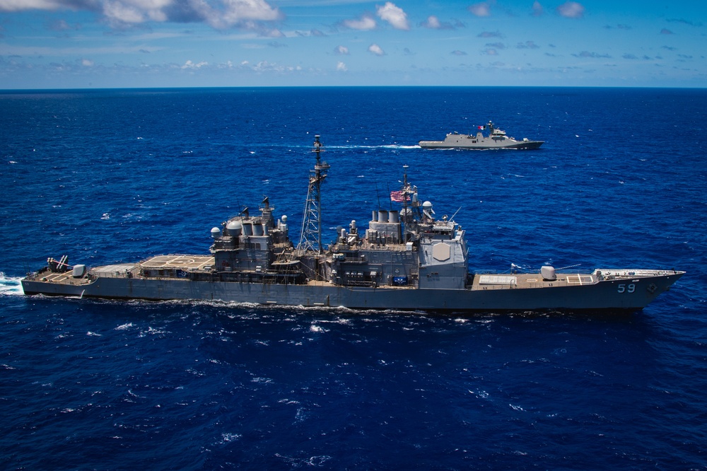 USS Princeton Sails During RIMPAC 2024