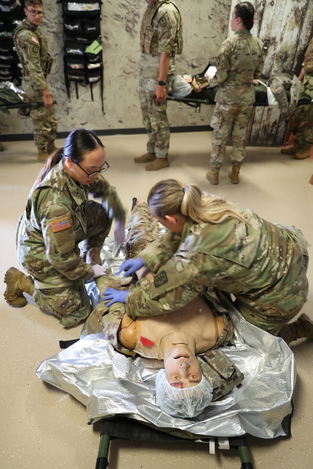 Combat Medics triage during CLS lane