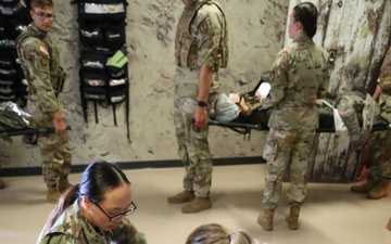 Combat Medics triage during CLS lane