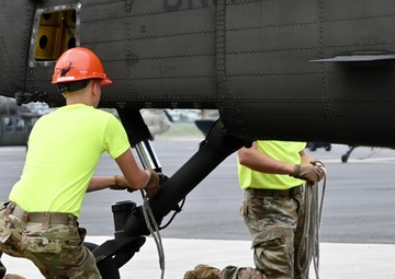 UH-60 Black Hawk Helicopter is transported to BEST Program