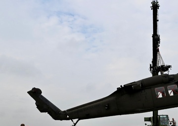 UH-60 Black Hawk Helicopter is transported to BEST Program