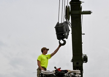 UH-60 Black Hawk Helicopter is transported to BEST Program