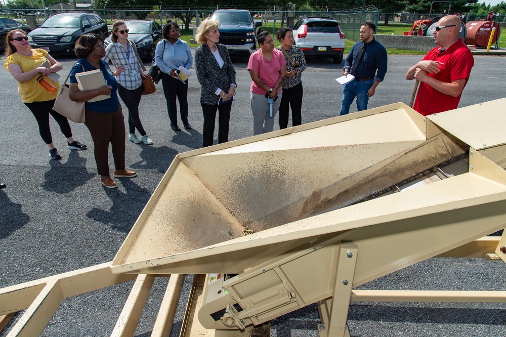 AFCEC, regional solid waste and recycling managers visit Dover AFB