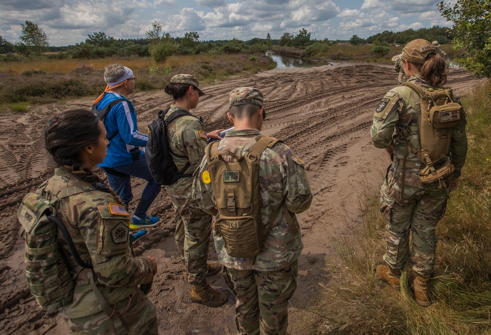 Joint female service members navigate to their next control point