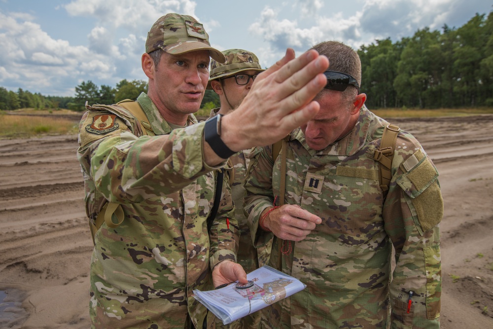 Service members representing team USA prepare to find their next control point