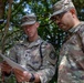 1st Lt. Layton Thorpe and Staff Sgt. David Duran receive their map