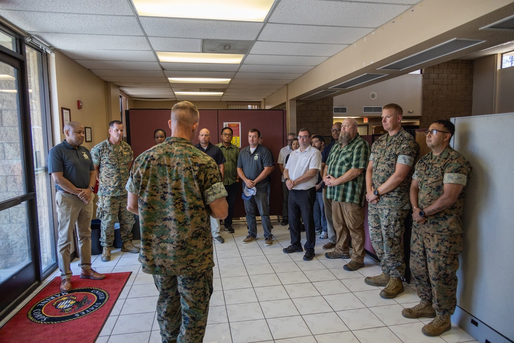 Camp Pendleton Deputy Commander awards MCI-West Installation Safety Office