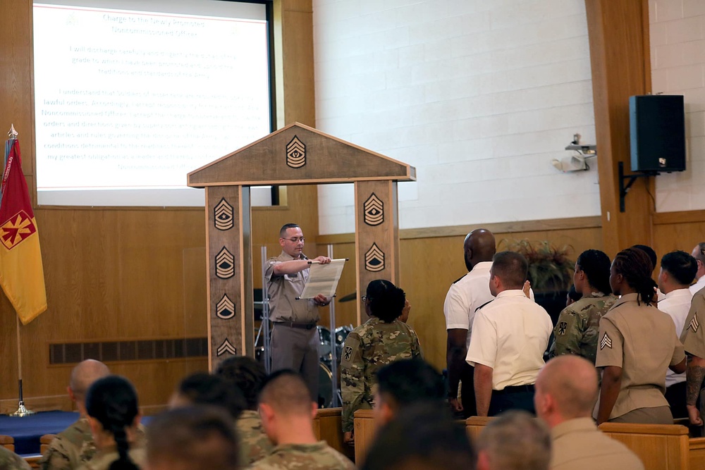 11th ADA inducts 24 Soldiers into NCO Corps during ceremony