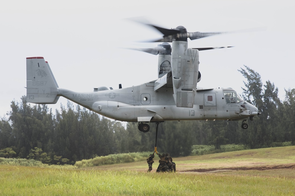 3d LLB conducts Helicopter Support Team training at Kahuku Training Area