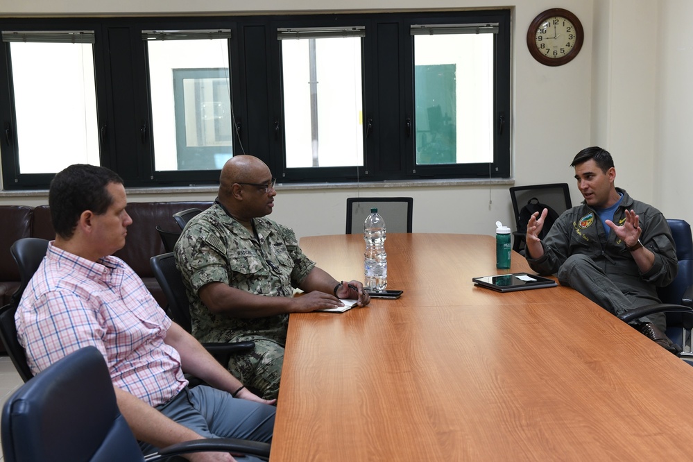 U.S. Naval Forces Europe-Africa Acting Deputy Commander Visits NSA Naples