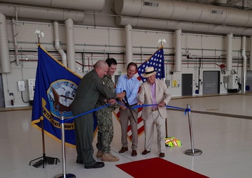 Naval Air Station Lemoore Holds Ribbon Cutting Ceremony for New Aircraft Hangar