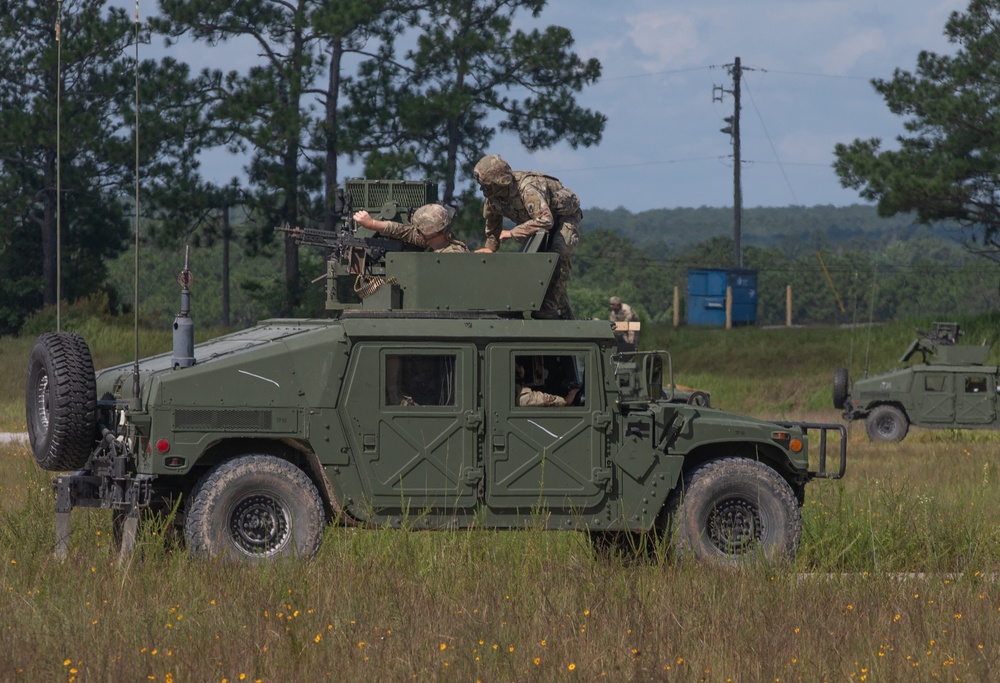 Calvary Inspect Equipment After Firing Lanes at XCTC