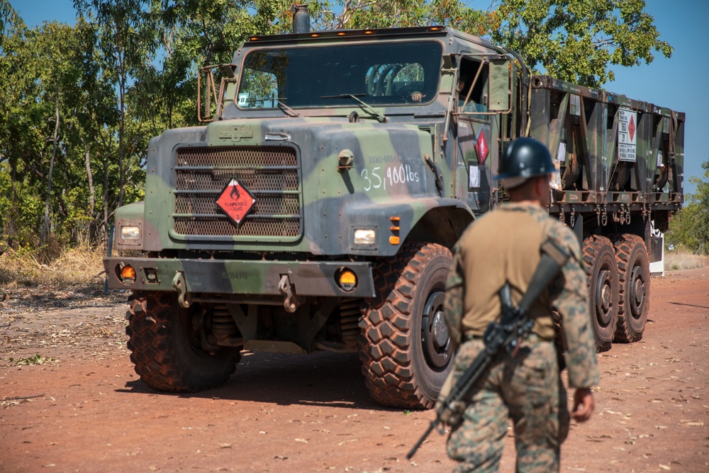 MRF-D 24.3: CLB-5 (Rein.) Marines set up for Exercise Predator’s Run 24