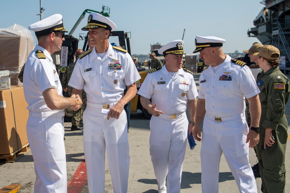 Commander, Naval Air Forces Pacific hosts a press conference at Naval Air Station North Island