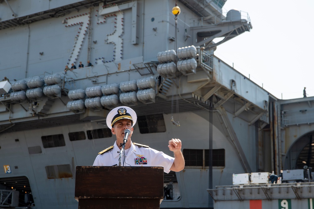 Commander, Naval Air Forces Pacific hosts a press conference at Naval Air Station North Island